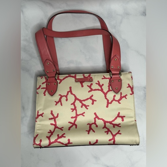 kate spade Handbags - Kate Spade Sea Coral Print Tote - RARE